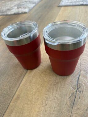 NEW 2 Room Essentials Stainless Steel Mini Cups